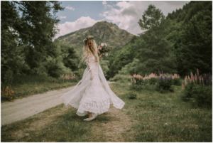 arrowtown lupins wedding photography