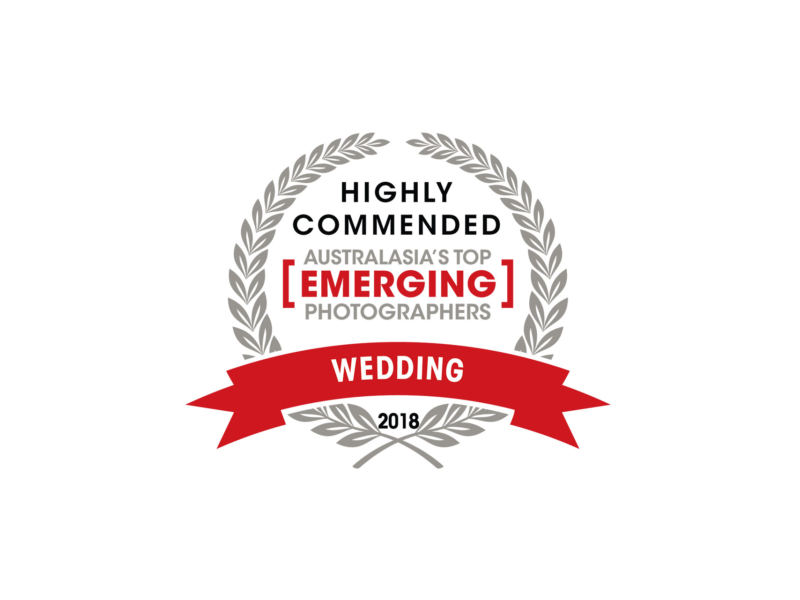 Charlotte Kiri Photography Highly Commended in Australasias Top Emerging Wedding Photographer competition